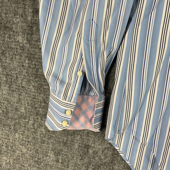 Tailorbyrd Shirt Mens‎ Large Regular Fit Button-Up Long-Sleeve Long Staple - Picture 6 of 11